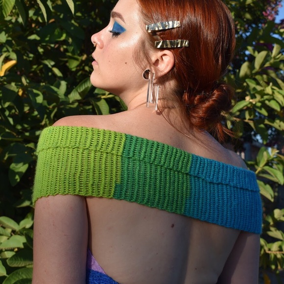 Handmade Wraparound Crochet Top - Picture 7 of 16